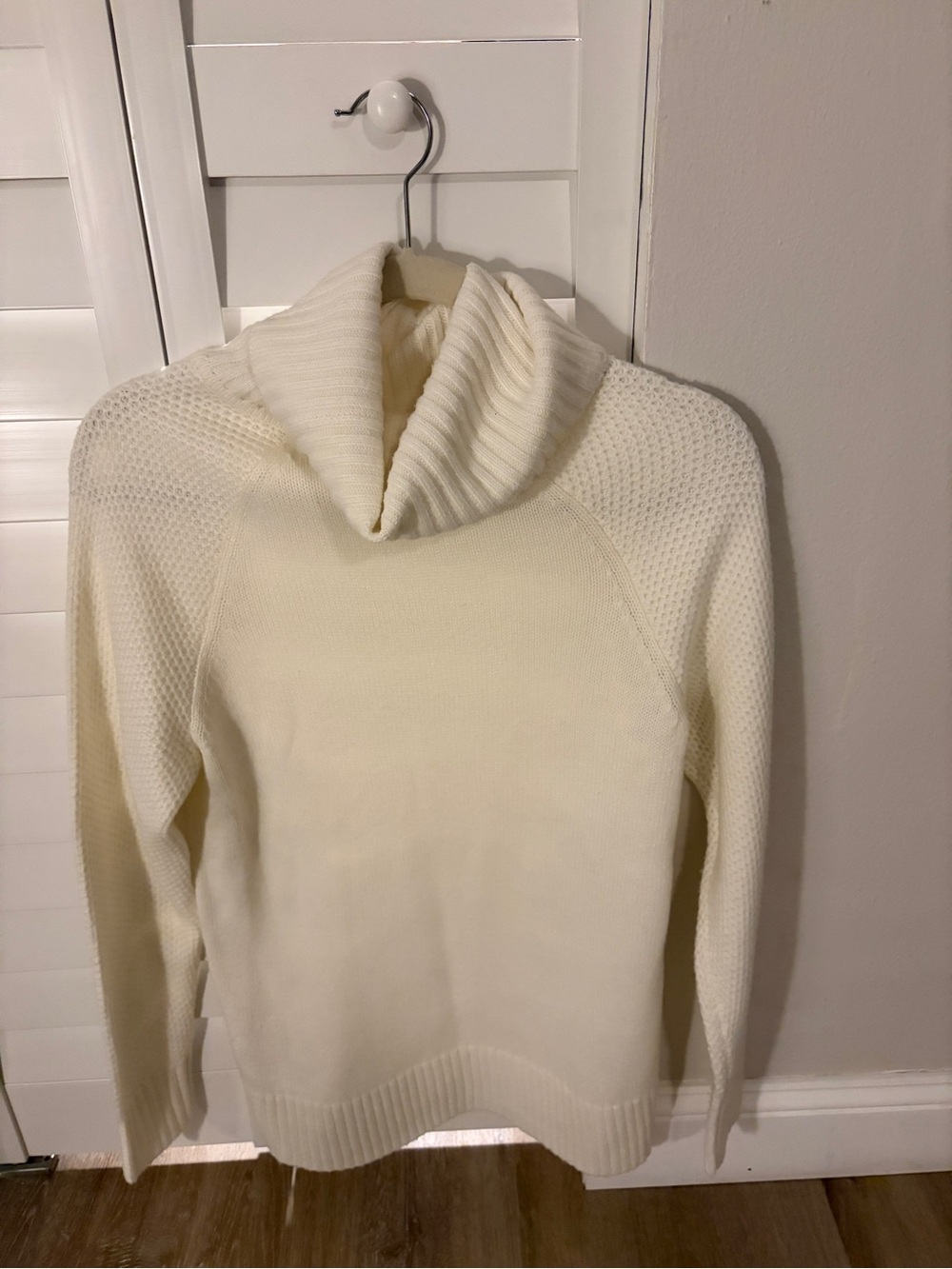 DKNY Cream Cowl Neck Sweater